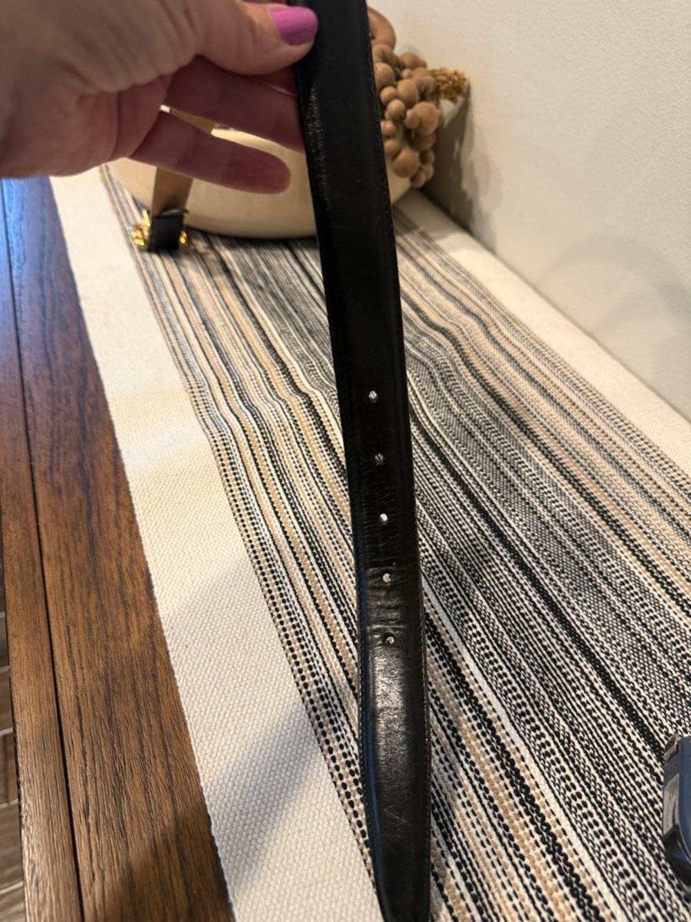 Brighton Black Leather Belt Gold Braided Buckle Size S Classic Statement Belt - Picture 10 of 11